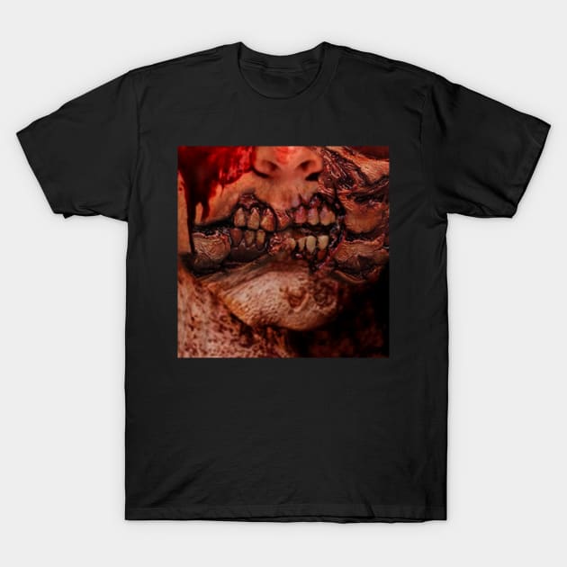 Halloween Zombie Costume Mask T-Shirt by biNutz